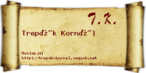 Trepák Kornél névjegykártya