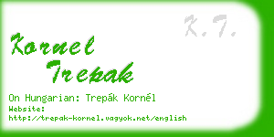 kornel trepak business card