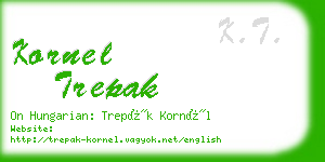 kornel trepak business card